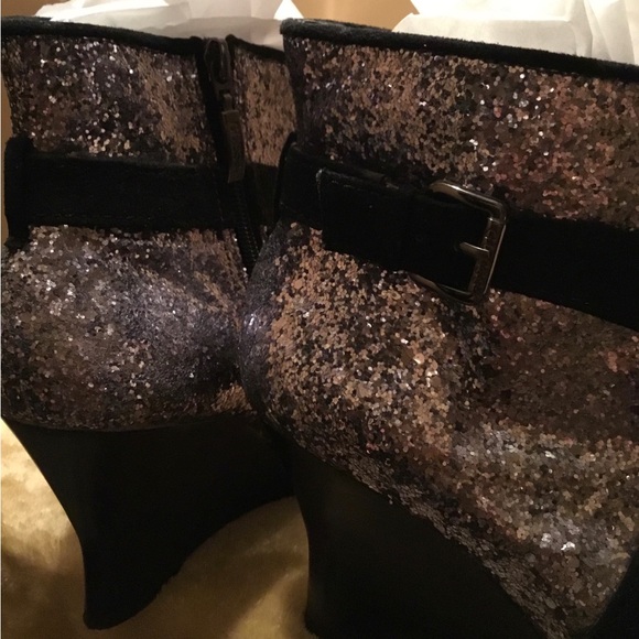 🖤 Metallic / GUESS Ankle Boots / Silver Sparkles / Excellent Condition / Sexy🖤 - Picture 3 of 11